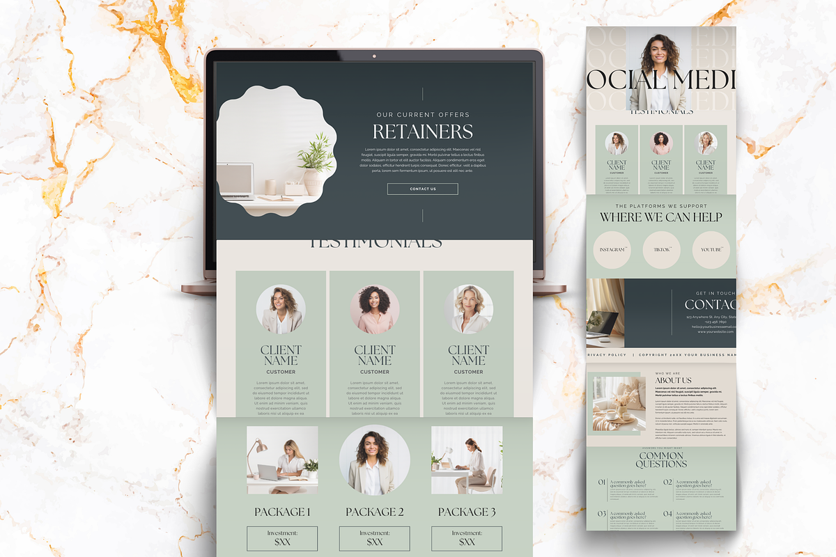 SOCIAL MEDIA MANAGER WEBSITE CANVA, a Social Media Template by Daring Digies (Photo 3 of 5)