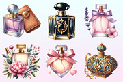 Watercolor Perfume Clipart., a Graphic by CitraGraphics (Thumbnail 2 of 4)