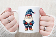 Christmas Patchwork Gnome Clipart, an Illustration by Sublimation Artist (Thumbnail 5 of 6)