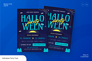 Halloween Party Flyer, a Flyer Template by Annora Studio (Thumbnail 1 of 6)