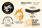 Vintage Eagle Illustrations, an Animal Illustration by ARQAM Studio (Thumbnail 8 of 9)