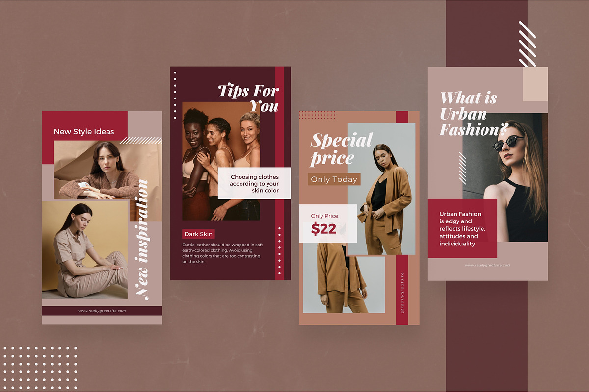 Urban Fashion 3in1 Canva Template, a Social Media Template by Brandearth RRGraph (Photo 6 of 11)