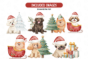 Christmas Dogs Clipart Set, an Illustration by TatiMockup (Thumbnail 3 of 7)