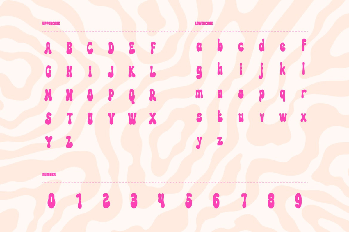 Peachy Grooves – Retro Display Font, a Font by Studio Moara (Photo 2 of 8)