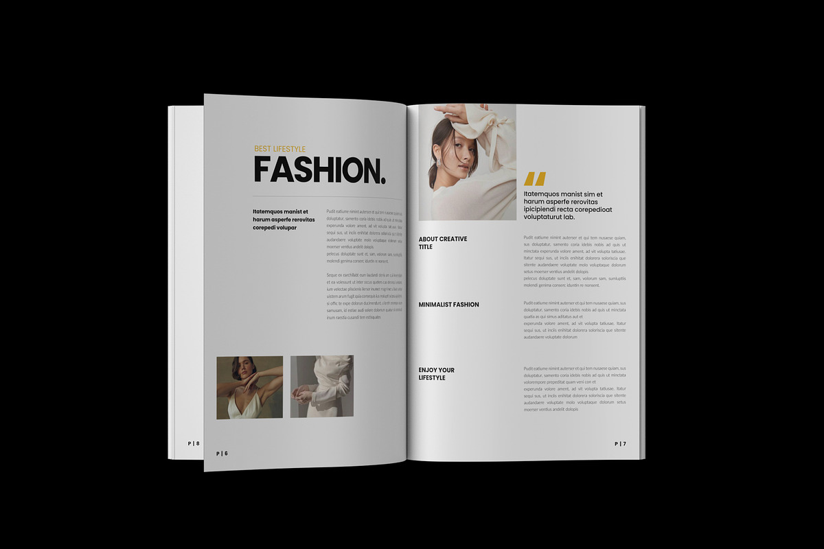 Fashion & Lifestyle Magazine Layout, a Magazine Template by NorthPeak (Photo 4 of 11)