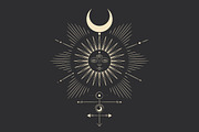 Cosmic signs and symbols, a Decorative Illustration by Chikovnaya (Thumbnail 2 of 21)