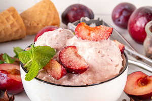 Winter flavor ice cream with Sugar plum, a Food & Drink Photo by Rimma