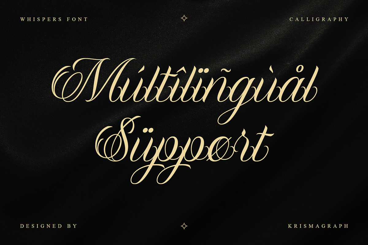 Whispers — Elegant Calligraphy Font, a Script Font by Krismagraph (Photo 9 of 10)