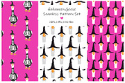 Halloween Geese Seamless Patterns, a Pattern Graphic by Toltemara (Thumbnail 1 of 3)