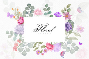 Hand-Painted Watercolor Floral, a Decorative Illustration by venus_canvas