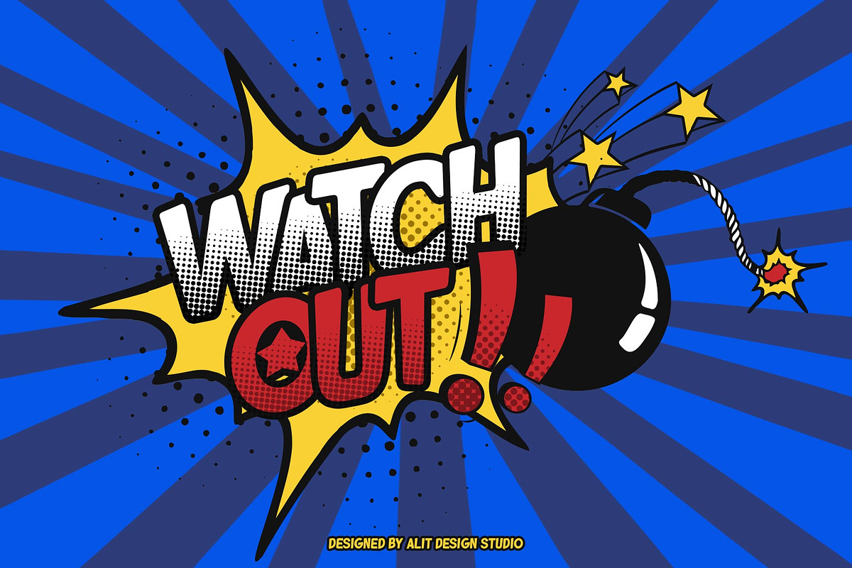 Brootahh Comic Typeface, a Sans Serif Font by alit design (Photo 8 of 16)