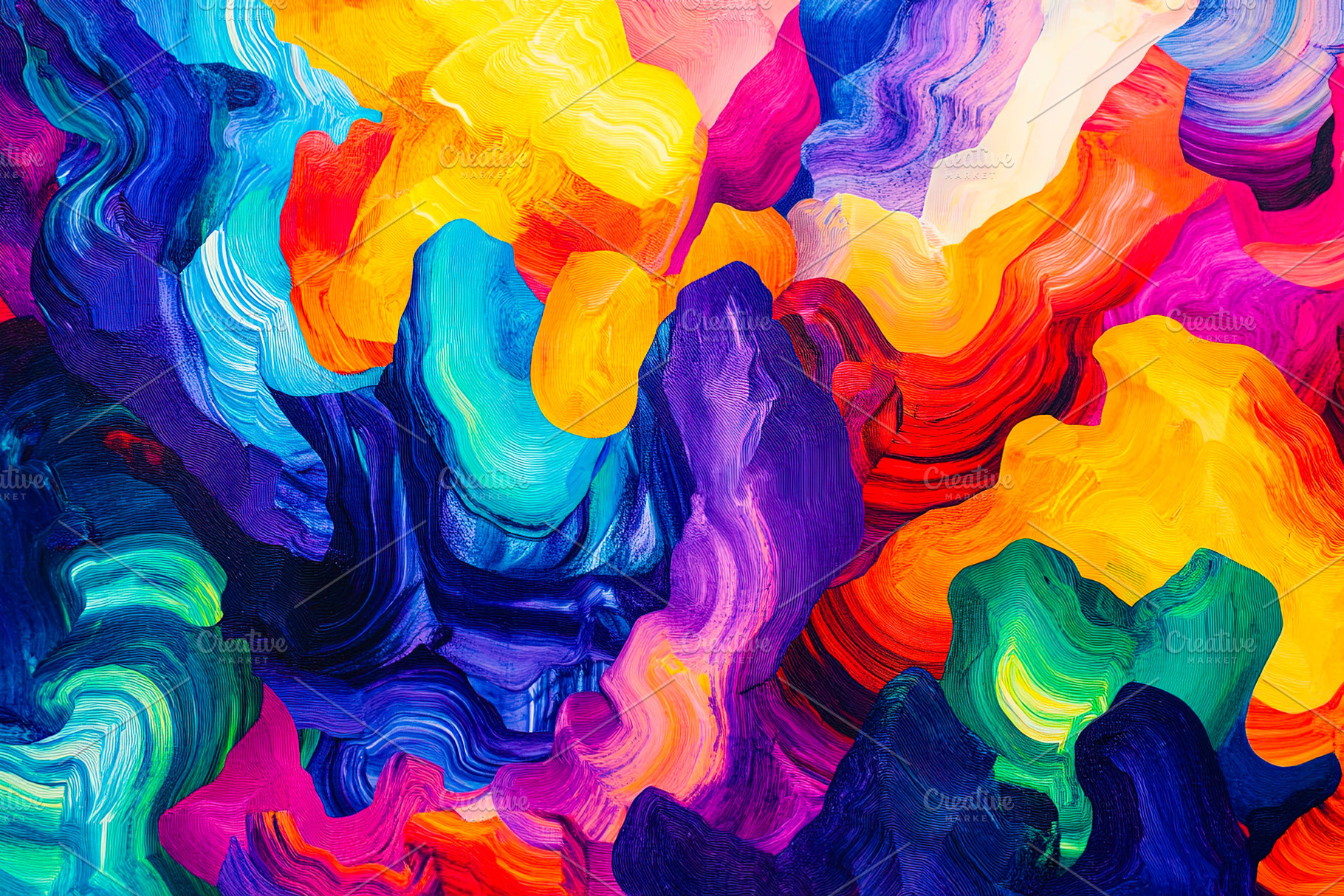 Abstract Colorful Paint Strokes, a Background Photo by Ales Munt