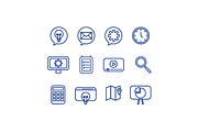 28 BUSINESS ICONS, an Outline Icon by maudemilie (Thumbnail 5 of 5)