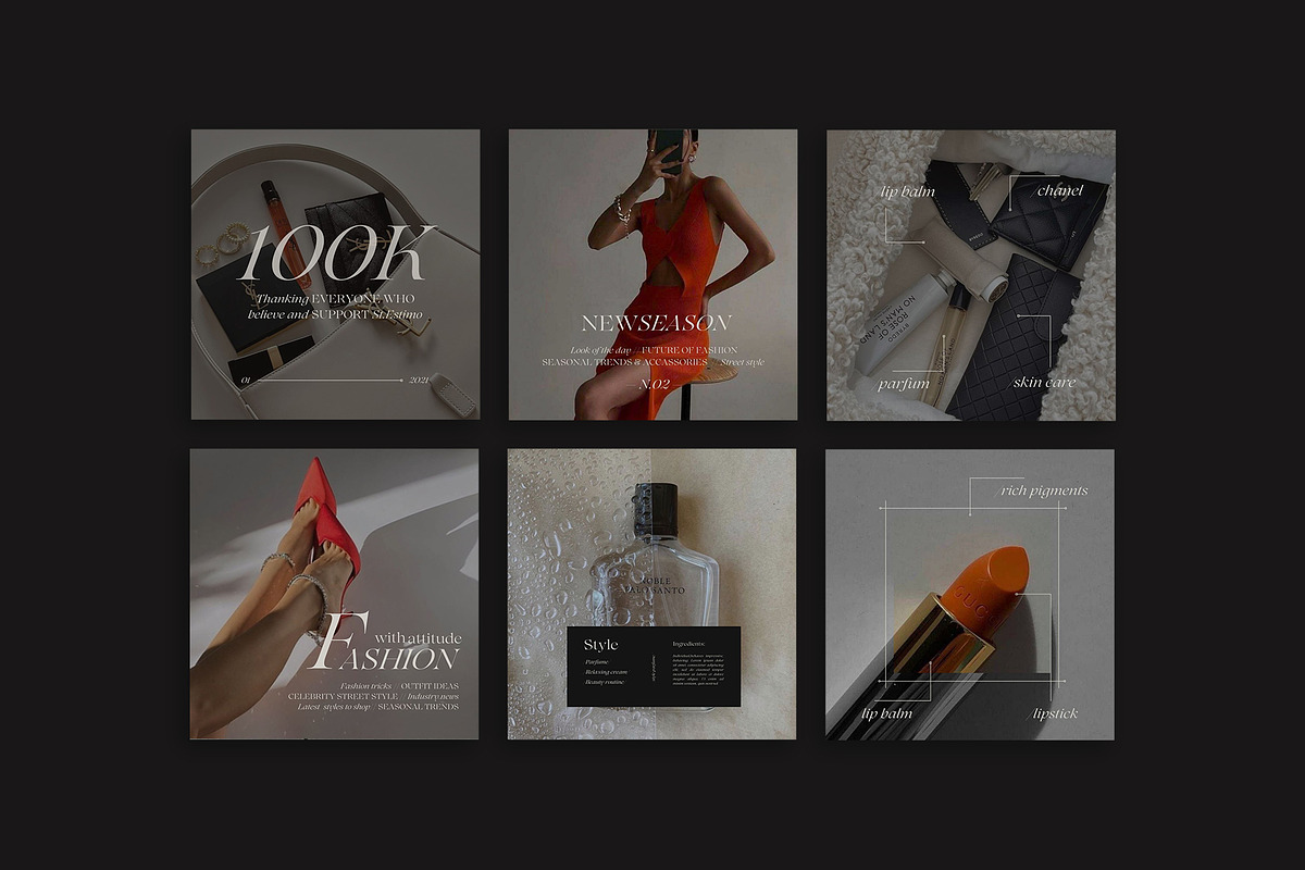 200 Instagram Aesthetic Bundle, a Social Media Template by Instprofi | Studio Estimo (Photo 12 of 17)
