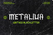 Metaliva - Vintage Blackletter Font, a Blackletter Font by Dhabee (Thumbnail 1 of 11)