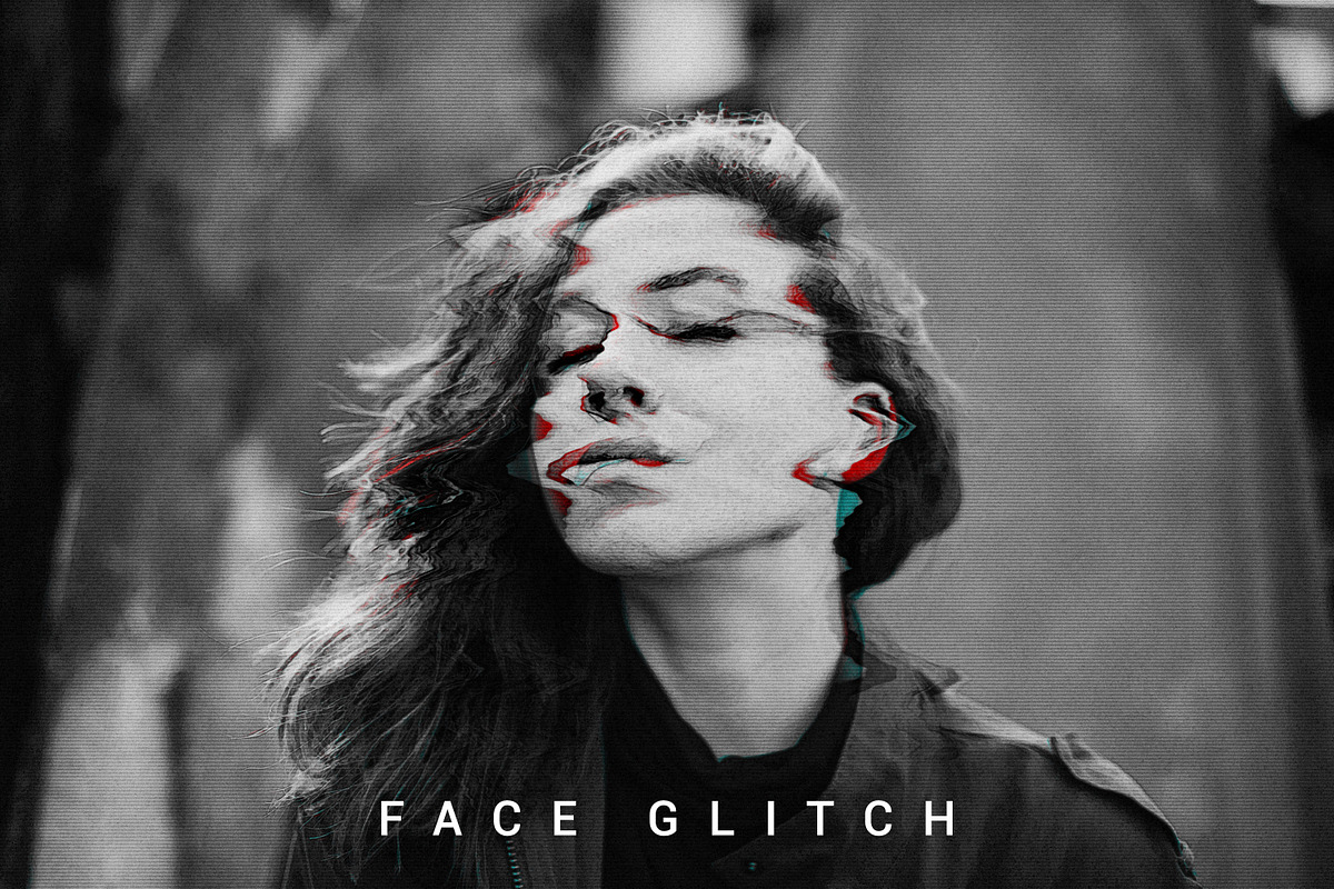 Face Glitch FX, a Layer Style Add-On by dvtchk (Photo 1 of 6)