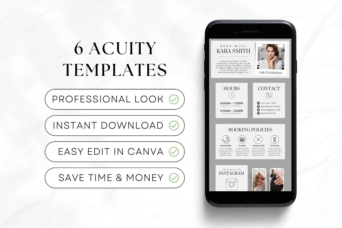 Nail Tech Acuity Scheduling • Canva, a Websites & App Template by OniriqveDesigns (Photo 6 of 8)