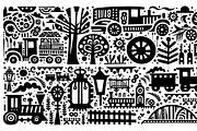 Vintage Transportation Folk Art, a Decorative Illustration by devastd (Thumbnail 23 of 28)