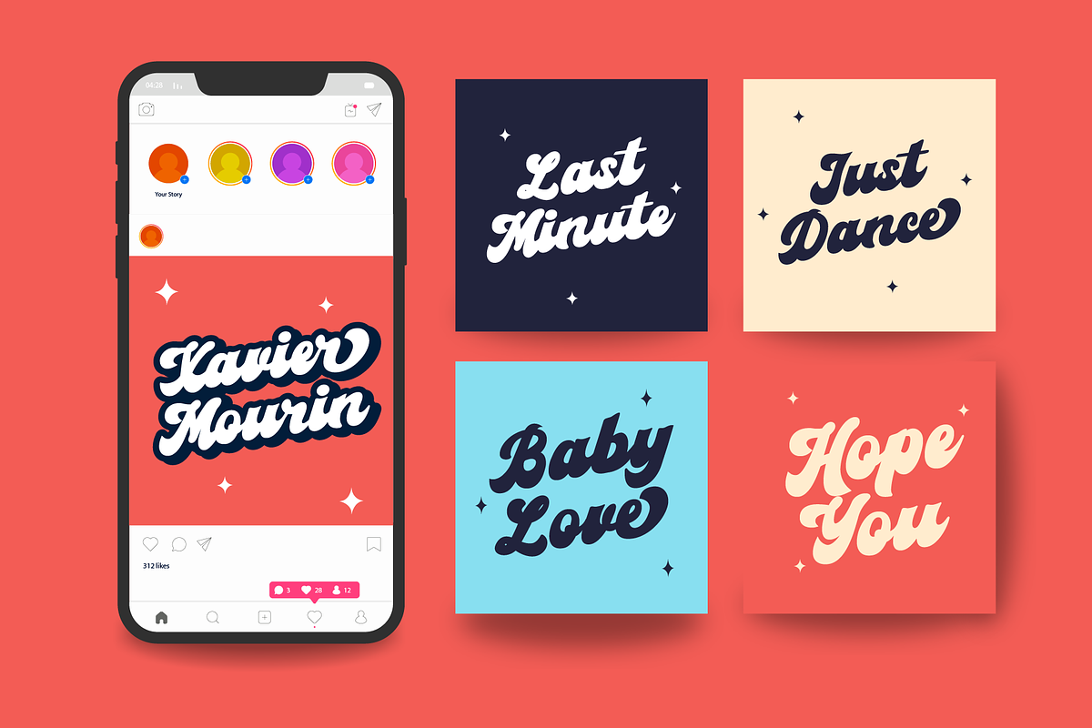 Xavier Mourin Script, a Script Font by Authentic Studio (Photo 3 of 7)