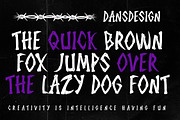 Shock Scream Horror Display Font, a Blackletter Font by dansdesign (Thumbnail 7 of 8)
