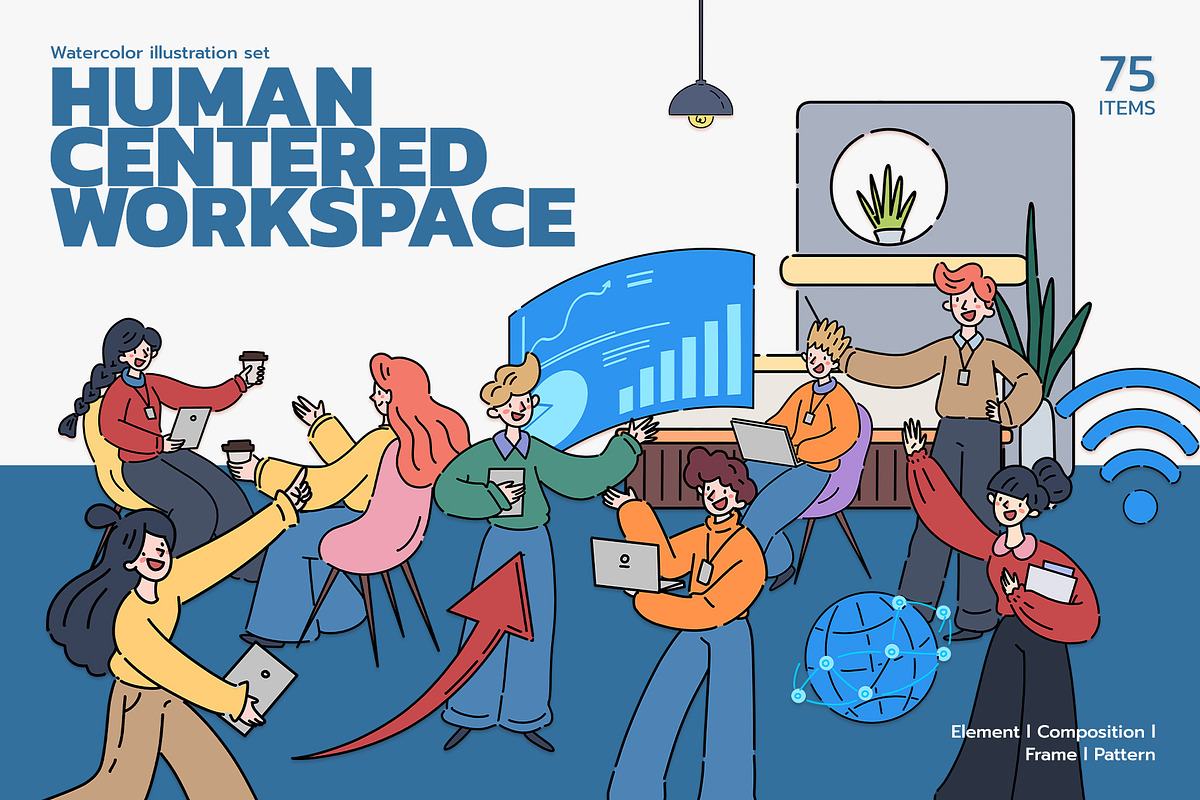 Human-Centered Workspace – Digital, a Work Illustration by CreativeValuation (Photo 1 of 12)