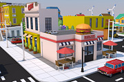 Low Poly City Town Pack, an Architecture 3D Model by multimedia4ds (Thumbnail 31 of 41)