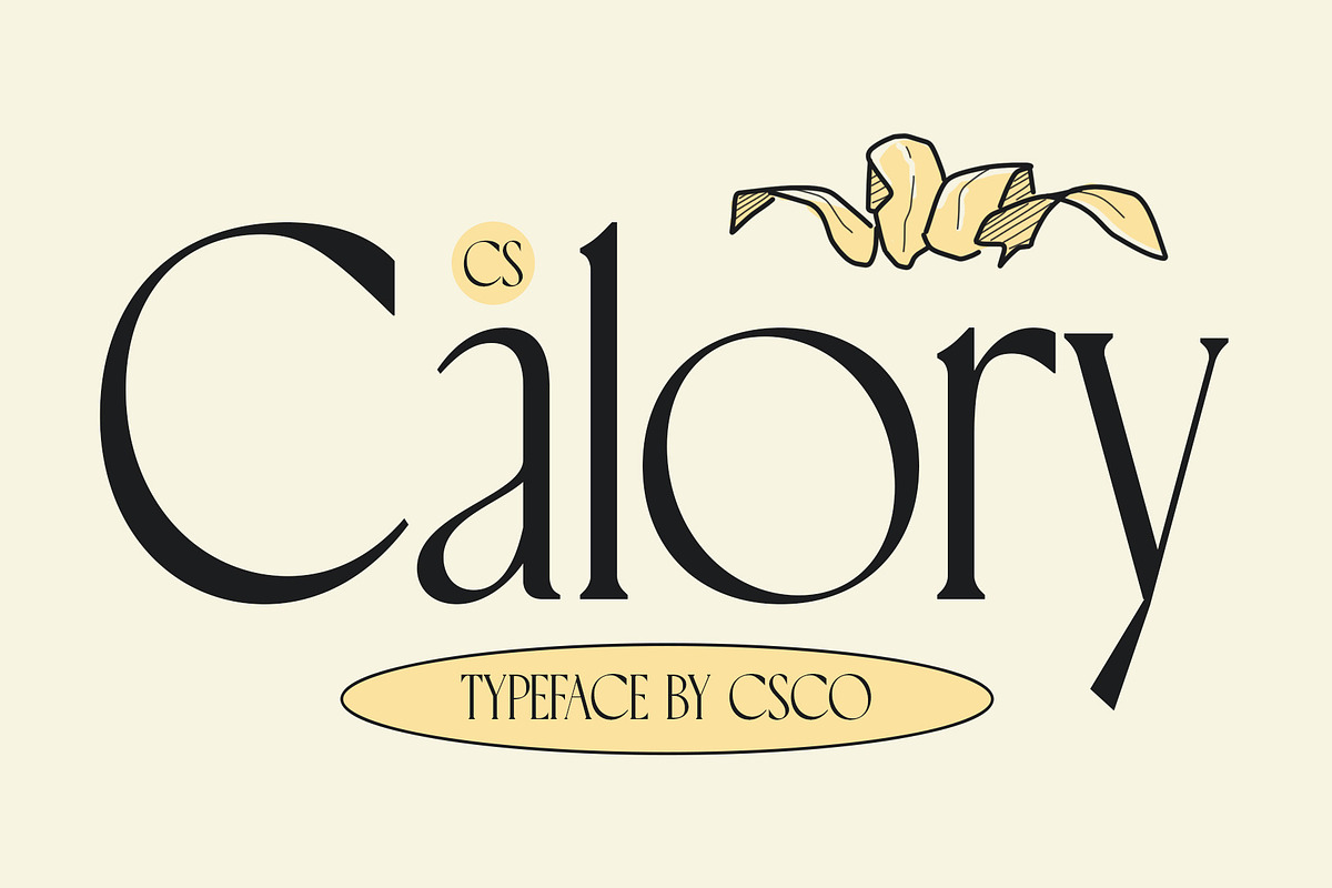 CS Calory – Elegant Font, a Serif Font by Craft Supply Co. (Photo 1 of 8)
