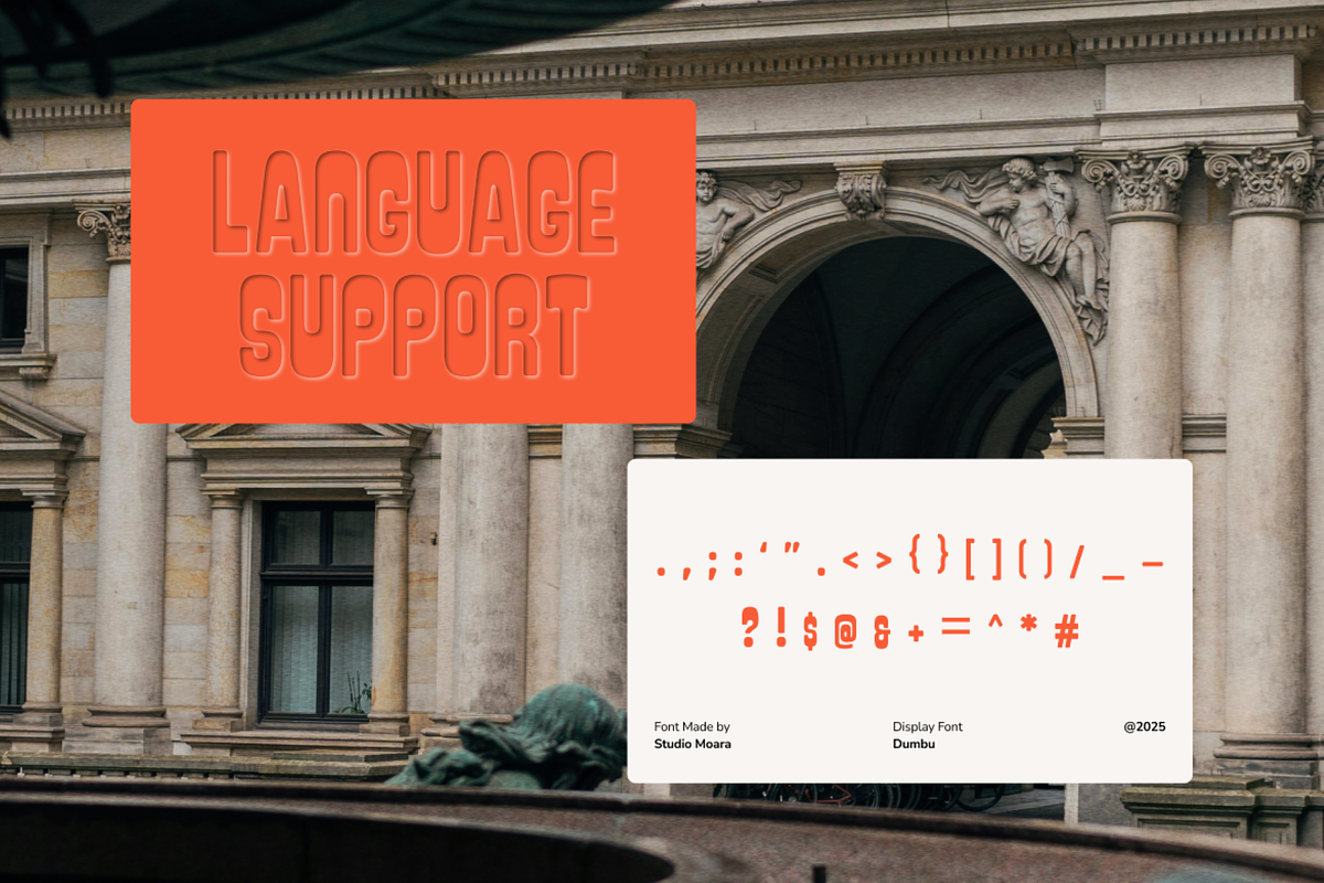 Dumbu - Display Font, a Font by Studio Moara (Photo 6 of 8)