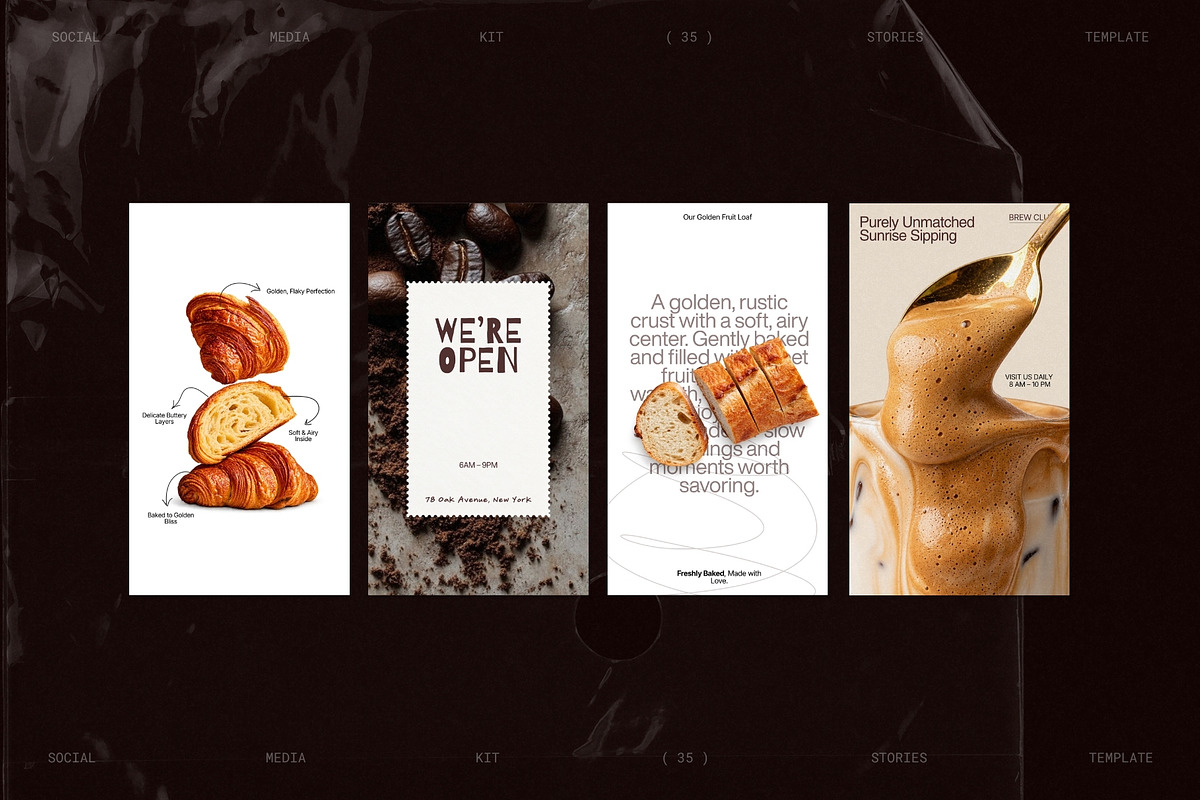 BREW | Cafe Instagram Template (I), a Social Media Template by Prapti Design (Photo 7 of 10)