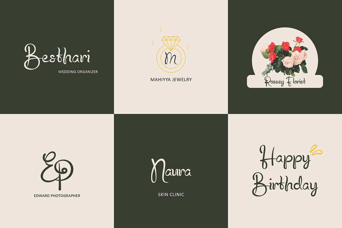 PGR Marisha - Elegant Script Font, a Script Font by Pikgura (Photo 4 of 6)