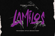 Lamilos Authentic Freehand Style, a Handwritten Font by Maulana Creative (Thumbnail 1 of 7)