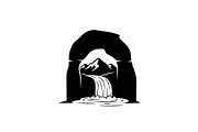 Waterfall Arch Landscape SVG Bundle, an Illustration by jahid234 (Thumbnail 20 of 31)