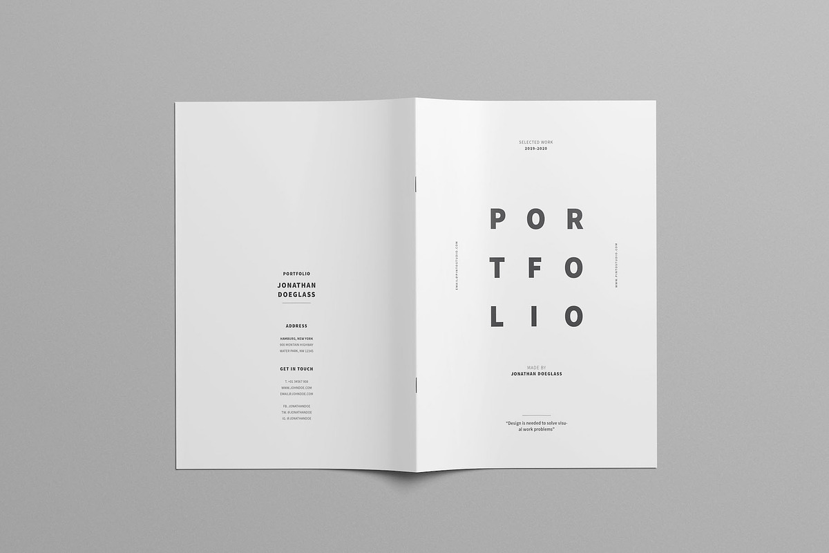 Minimal Portfolio, a Brochure Template by Meenom Templates (Photo 20 of 20)