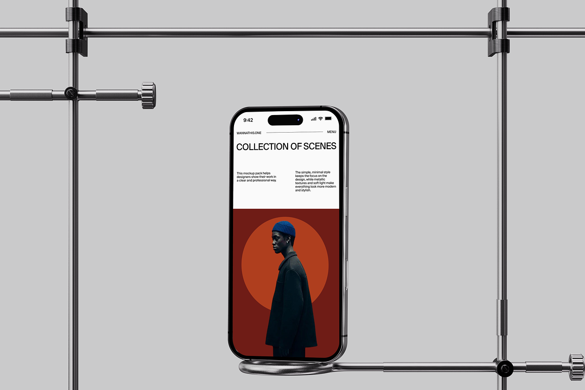Metallic Apple Device Mockups, a Device Mockup by Wannathis.one (Photo 8 of 10)
