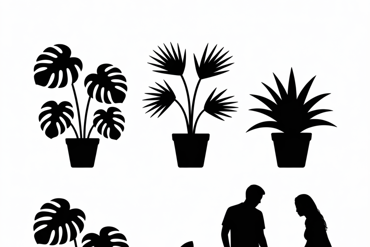 silhouette couple gardening together, an Illustration by Amazin_art (Photo 3 of 11)