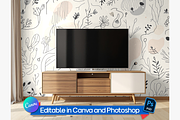 Wallpaper Surface Pattern mockup, an Advertising Mockup by Rami's Mockups (Thumbnail 1 of 3)