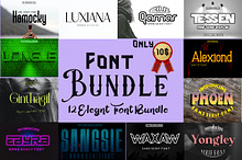 12 Bundles Font Elegant