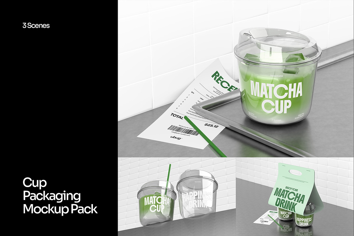 Cup Packaging Mockup, a Cups & Container Mockup by Neermana (Photo 1 of 9)