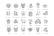 Veterinarian icon set, an Outline Icon by Tettygreen (Thumbnail 2 of 2)