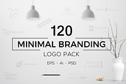 120 Minimal Branding Logo Pack, a Branding & Logo Template by XpertgraphicD (Thumbnail 1 of 7)