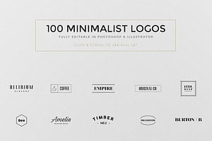 100 Minimal Logos BONUS