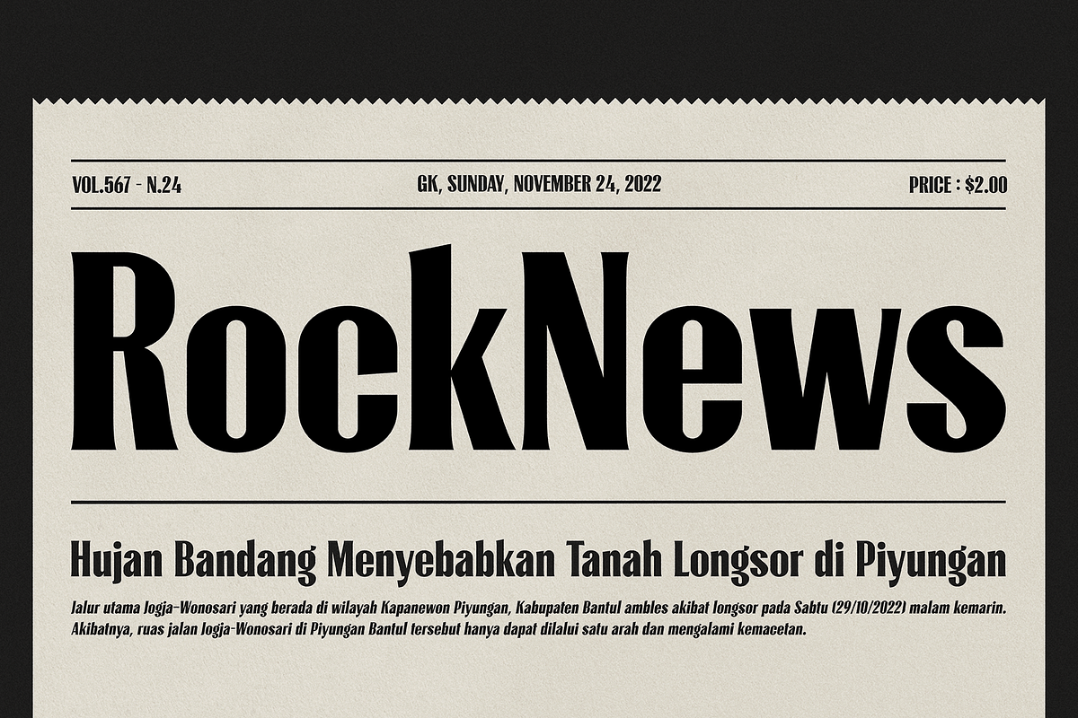 Lioney Upright, a Font by A.Budianto (Photo 4 of 9)