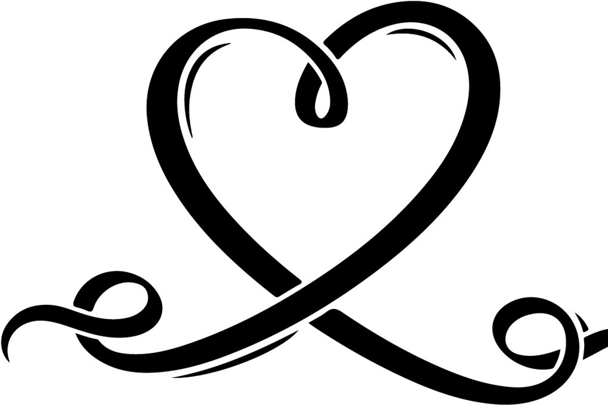 Black Heart Love Silhouette Icons Se, an Illustration by Designer_Momina (Photo 11 of 18)