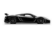 Supercar Vector Collection Bundle, an Illustration by Creativeshirt (Thumbnail 3 of 9)