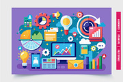 Colorful Digital Marketing Illustrat, an Illustration by Tanuart (Thumbnail 3 of 3)
