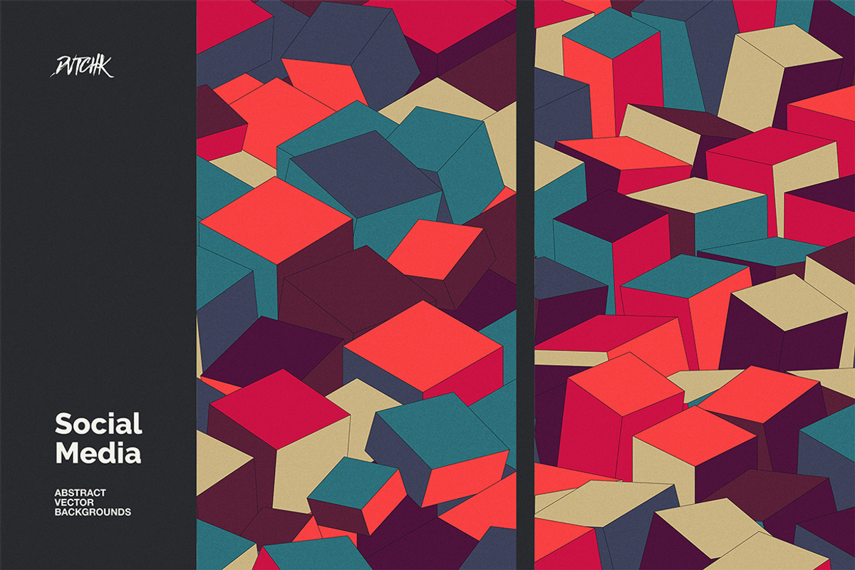 Social Media Vector Backgrounds V 06, a Background Graphic by dvtchk (Photo 6 of 9)