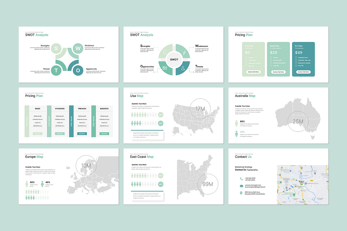 Business Strategy PowerPoint, a Presentation Template by CreativeSlides (Photo 9 of 10)
