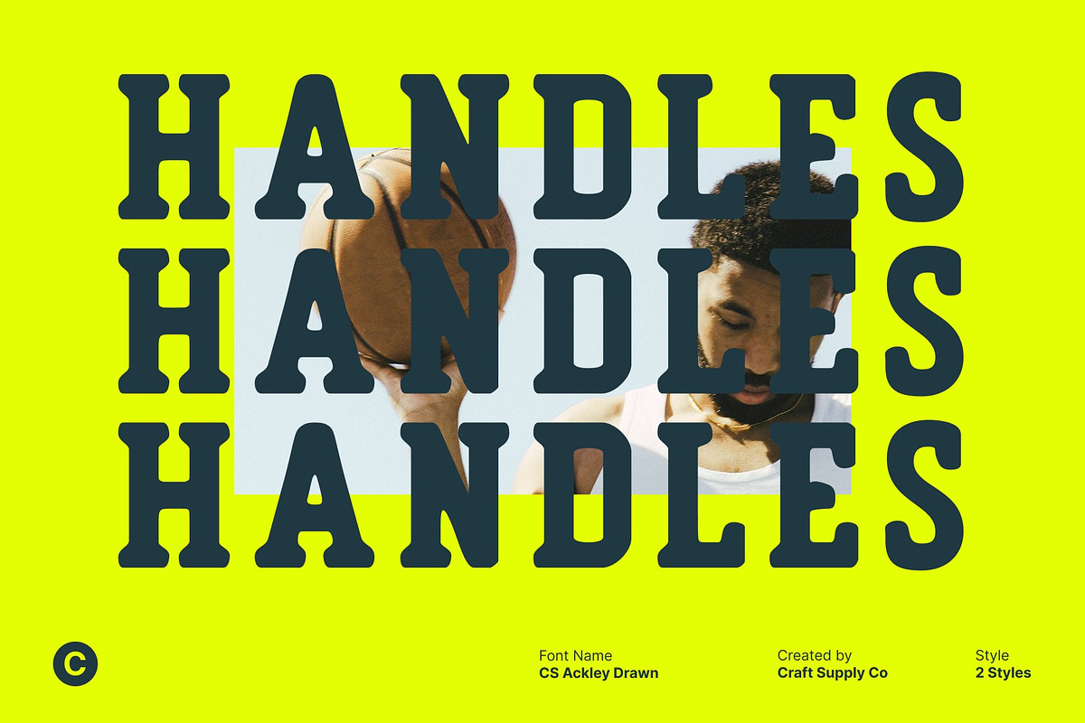 CS Ackley Drawn, a Slab Serif Font by Craft Supply Co. (Photo 7 of 8)
