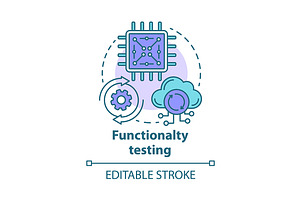 Functionality Testing Concept Icon