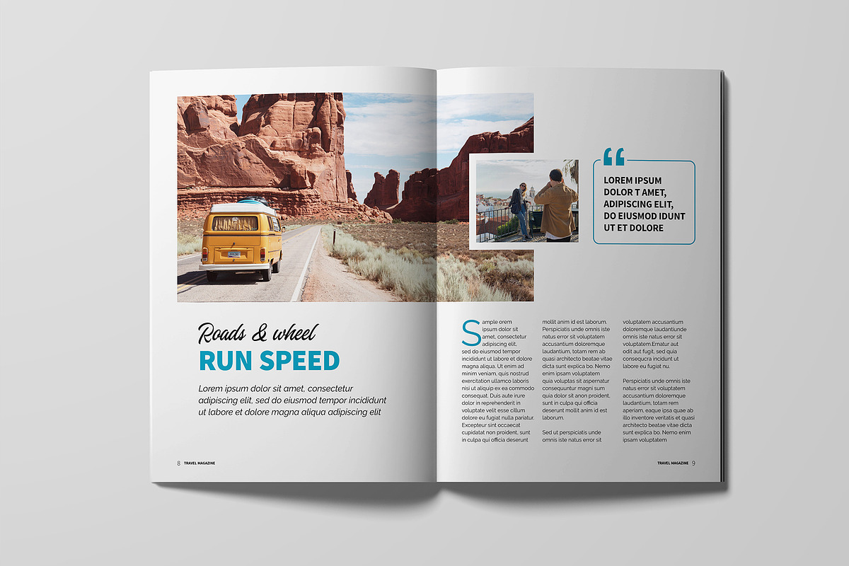 Travel Magazine Template, a Magazine Template by xtratimebd (Photo 3 of 8)